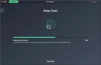  ??  ?? AVG’S Deep Scan for Mac