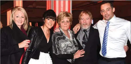  ?? Photo by Michelle Cooper Galvin ?? Louise Sexton Sjogren, Joanie, Louise and Mike Sexton with Daniel Sjogren at the Dr Crokes GAA dinner in the INEC.