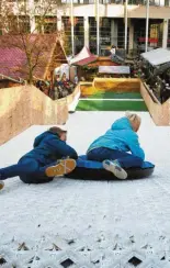  ?? Foto: Klaus Rainer Krieger ?? Das Winterland hat eine neue Attraktion: Es gibt jetzt eine Rodelbahn.