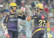  ?? AP ?? ▪ It remains to be seen if KKR persist with Sunil Narine (left) as opening batsman against Sunrisers Hyderabad too.