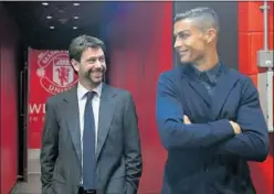  ?? ?? Agnelli y Cristiano Ronaldo.