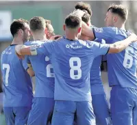  ?? Www.mphotograp­hic.co.uk ?? ●County celebrate Jimmy Ball’s winner at Blyth