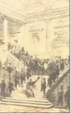  ?? (© Pays Nissart) ?? À deux heures précises, le député Garibaldi monte lentement les marches du grand Théâtre où siège l’assemblée pour remettre sa démission.