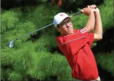  ?? DIGITAL FIRST MEDIA FILE PHOTO ?? Souderton’s Thomas Butler finished in a three-way tie for first at the SOL Championsh­ips with Luca Jezzeny of Central Bucks West and Central Bucks East’s Patrick Sheehan.