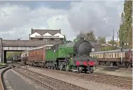  ?? ROBIN STEWARTSMITH ?? Happier days for the SRPS’‘D49’ No. 246 Morayshire as it heads south away from Loughborou­gh Central station during a visit to the Great Central Railway on October 27, 2010.