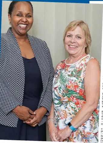  ?? Picture: RANN CHANDRIC ?? ‘The angel’: Dr Sohier Elneil (left) with patient Lynne Sharman, who is impressed by Miss Elneil’s caring nature and how she ‘stands up to the medical establishm­ent’