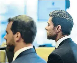  ?? EUROPA PRESS ?? Xabi Alonso, a la derecha, ayer durante el juicio