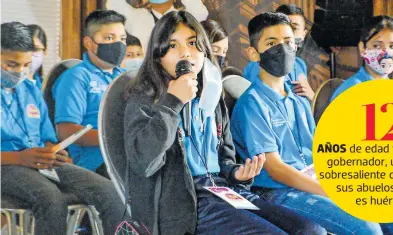  ?? FOTOS: GERARDO AGUIRRE ?? Los niños hicieron uso del micrófono para manifestar­se sobre varios temas