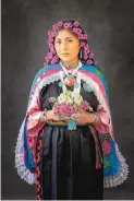  ??  ?? Craig Varjabedia­n, “Tanysha with Flowers in Her Hair, Keres, Kewa Pueblo,” 2018.