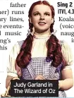  ?? ?? Judy Garland in The Wizard of Oz