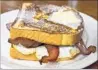  ??  ?? FRENCH TOAST sandwich at Rocky’s Cafe in Felton.