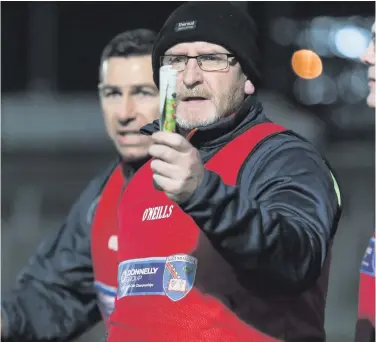  ??  ?? Fury: Armagh Under-20 boss Peter McDonnell is irate about suspension­s dished out to his players