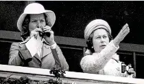  ?? ?? Close friends: Jeanie and Queen at Epsom Derby