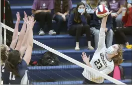  ?? PETE BANNAN — MNG FILE ?? Jillian Murphy and Unionville are in the state semifinals after a straight-set win over Archbishop Carroll on Saturday.