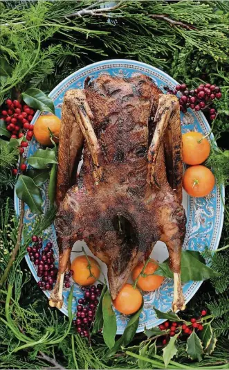  ?? PHOTOS BY LAURIE SKRIVAN/ST. LOUIS POST-DISPATCH ?? Gordon’s Christmas roast goose.