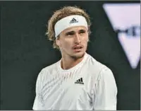  ?? (AFP) ?? Alexander Zverev is currently 14th in the world and was beaten in the second round of the Australian Open by Michael Mmoh.