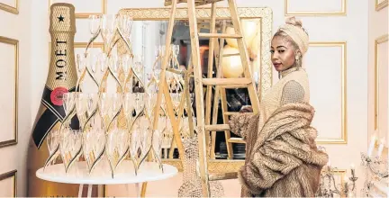  ??  ?? Kelly Khumalo, who graced the occasion, looked the picture of beauty at the prestigiou­s event.