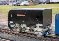  ?? JACK BOSKETT/ RAIL. ?? Rail Live 2018 featured the operation of the 10¼in gauge Hydrogen Hero, a prelude to 2019’s appearance of the UK’s full-size hydrogen-powered train.