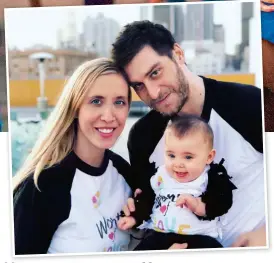  ??  ?? Mary ( left) and her husband, Ari ( right), were blessed with their daughter, Zivah, in 2017. Now they help homeless children as a family