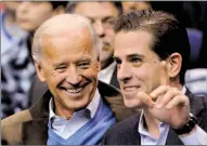  ?? ?? Joe Biden with his son: all sorts of embarrassm­ent