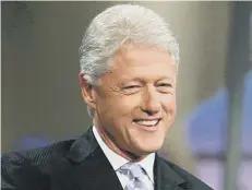  ??  ?? President Clinton