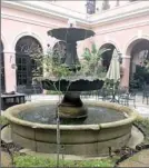  ?? Sharon Danovich Lupone ?? A fountain is a focal point in the courtyard garden of the Mills House Hotel in Charleston, S.C. It was designed by Loutrel Briggs.