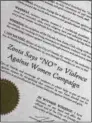  ?? CHARLES PRITCHARD - ONEIDA DAILY
DISPATCH ?? Zonta says NO to violence against women and is looking to raise awareness on Nov. 292017