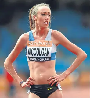  ??  ?? Dundee Olympian Eilish McColgan has not been deterred by the Zika virus.