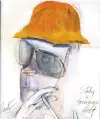  ?? CHRONICLE CHROMA ?? Hunter S. Thompson, as drawn by Ralph Steadman in his new retrospect­ive.