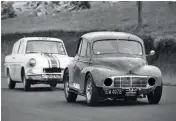  ??  ?? From top: loopy Morris Minor-based Morrari; Maurice Stanton in the ‘Cropduster’ being pushed off at the start of the 1955 Mairehau road races