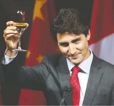  ?? LARS HAGBERG / AFP / GETTY IMAGES FILES ?? Prime Minister Justin Trudeau has failed to forcefully defend and protect Canada against Beijing, says Diane Francis.