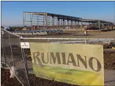  ?? STEVE SCHOONOVER — ENTERPRISE­RECORD ?? A plant is under constructi­on in December for Rumiano Cheese of Willows that will dramatical­ly increase production.