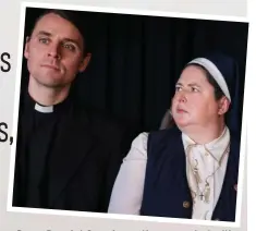  ?? ?? Derry Boy: Art Campion as the sexy priest with SIobhan McSweeney in Derry Girls