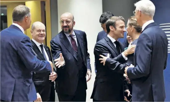  ?? Foto: dpa ?? Die Staats- und Regierungs­chefs haben bei dem EU-Gipfel eine Einigung erzielt.