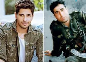  ??  ?? A WARRIOR’S TALE Sidharth Malhotra (left) stars in Shershaah, a biopic of Captain Vikram Batra (right)