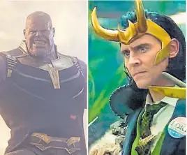  ?? ?? Thanos y Loki. Dos de los malvados con mística y fandom.