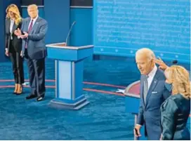  ?? FOTO ?? Trump comunicó su contagio tres días después del primer debate presidenci­al. Se negó a hacer un evento virtual.