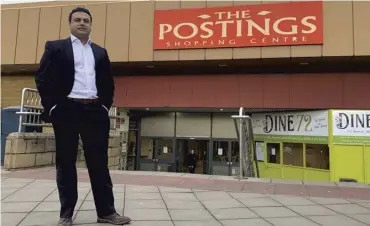  ??  ?? Tahir Ali, director of Evergold Property, plans to transform his purchase The Postings into the Kirkcaldy Centre