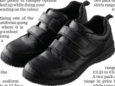  ??  ?? These ‘Action Leather’ shoes for boys are €6.99 in Aldi.