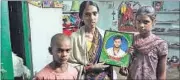  ?? PRASAD NICHENAMET­LA/HT ?? Rajitha, 24, whose husband Polaboyina Pochaiah, 35, a landless farmer in Tarigoppul­a village of Warangal district, committed suicide last month. With no water, the 10.5-acre maize crop dried up. His family has no clear idea of the loan he had taken. ‘We know of about2 lakh,” they say.