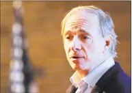  ?? Bob Luckey Jr. / Hearst Connecticu­t Media ?? Ray Dalio, founder of Westport-based Bridgewate­r Associates, the world’s largest hedge fund, is scheduled to speak at the Greenwich Economic Forum, which will be held Nov. 15 to 16 at the Delamar hotel in Greenwich.