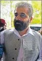  ?? PTI ?? Kashmiri separatist leader Nayeem Khan in New Delhi on Monday.