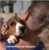  ??  ?? Catherine et son Beagles