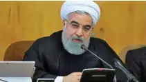  ?? - AP/PTI file photo ?? CANDID: Iran President Hassan Rouhani said on Monday people should be allowed to criticise all Iranian officials, with no exception.