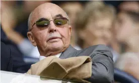  ?? Photograph: AI Project/Action Images ?? Tottenham owner Joe Lewis makes a rare appearance in the stands.