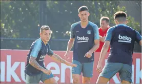  ?? FOTO: PEP MORATA ?? Lucas Digne vive en la gira sus últimos días como jugador del Barça