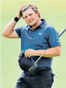  ??  ?? Feeling rough: Eddie Pepperell admits he enjoyed a drink before last round