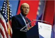  ?? WIN MCNAMEE / GETTY IMAGES ?? Wilbur Ross speaks at the SelectUSA 2018 Investment Summit on June 22 in National Harbor, Maryland. Ross built his fortune through decades of restructur­ing distressed businesses.