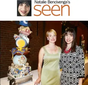  ?? Bill Wade/Post-Gazette photos ?? Co-chairs Kelsey Halling, left and Kathleen Gaines.The cake, “Ink, Magic and Imaginatio­n: The Magic Disney,” is by Bella Christie and Lil’Z’s Sweet Boutique.