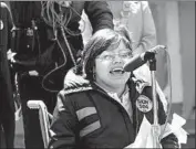  ?? HolLynn D'Lil Netf lix ?? JUDY HEUMANN, a heroic figure, led a remarkable, grueling 25-day sit-in in San Francisco in 1977.